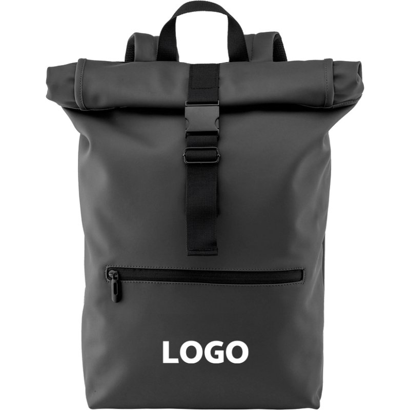 Sac à dos enroulable publicitaire pour ordinateur 17'' - marquage 1 couleur