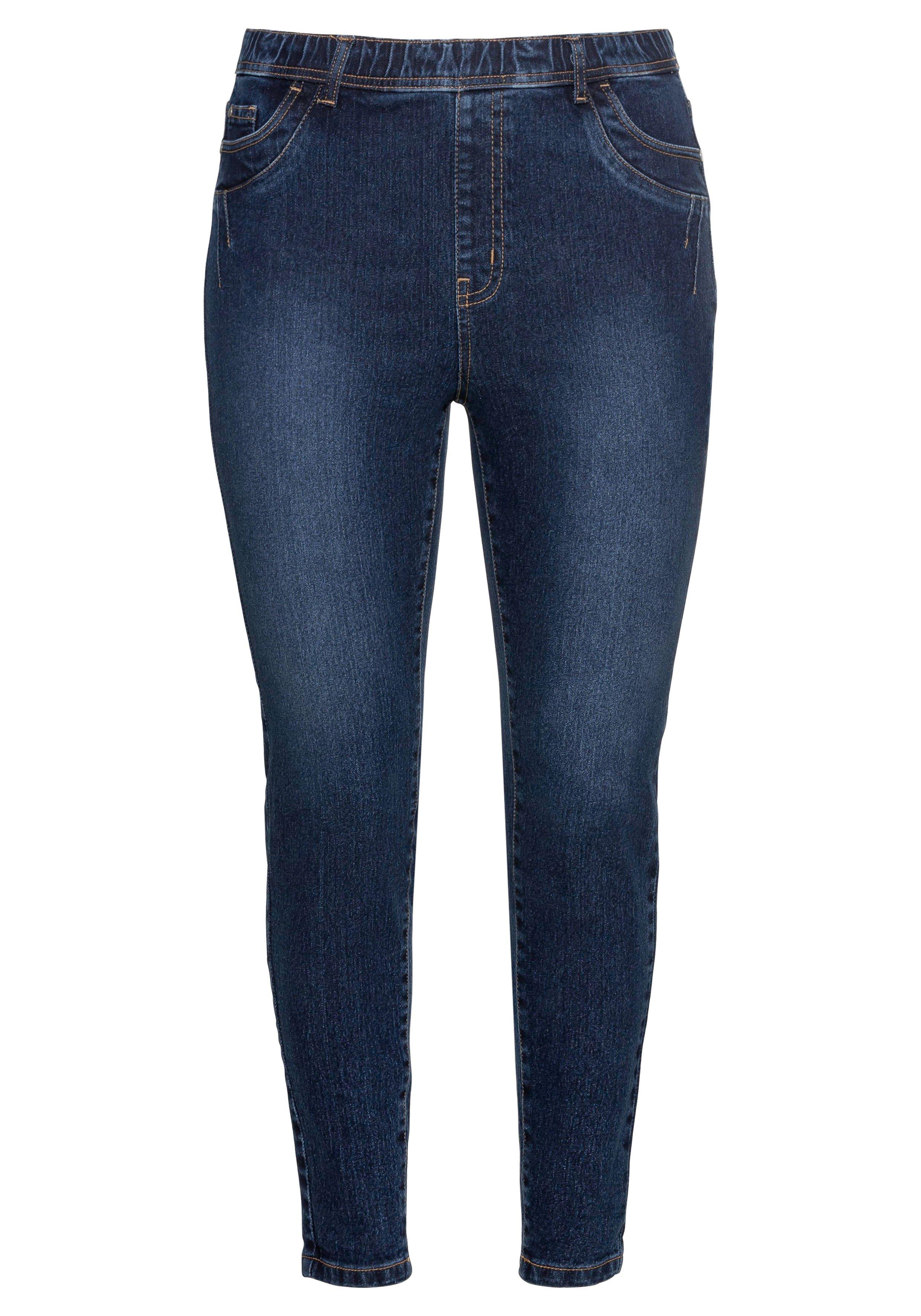 Jeggings mit Gummibund und Gürtelschlaufen