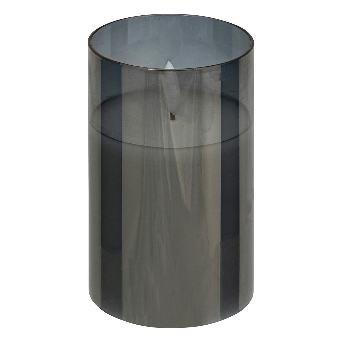 COFFRET 3 BOUGIES LED VERRE SENA NOIR