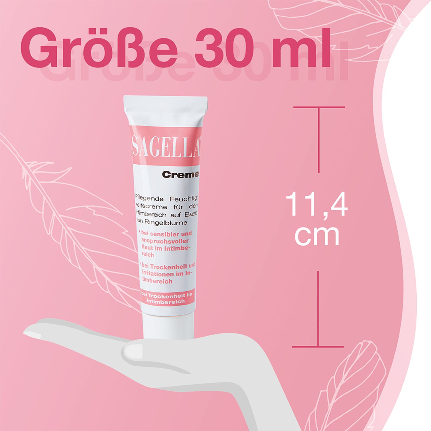 SAGELLA Creme: Feuchtigkeitscreme für die Intimpflege - bei Scheidentrockenheit