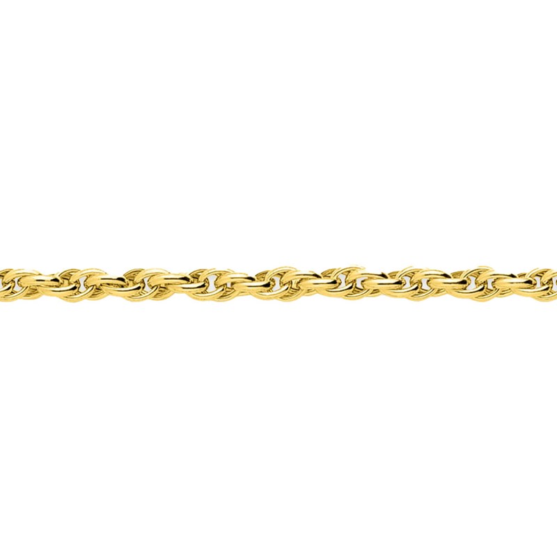 Bracelet Femme 18 cm - Forçat double - Or 18 Carats - Largeur 4.5 mm