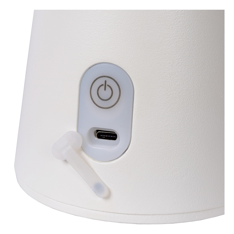 Lucide La Donna tafellamp LED oplaadbaar buiten IP54 wit