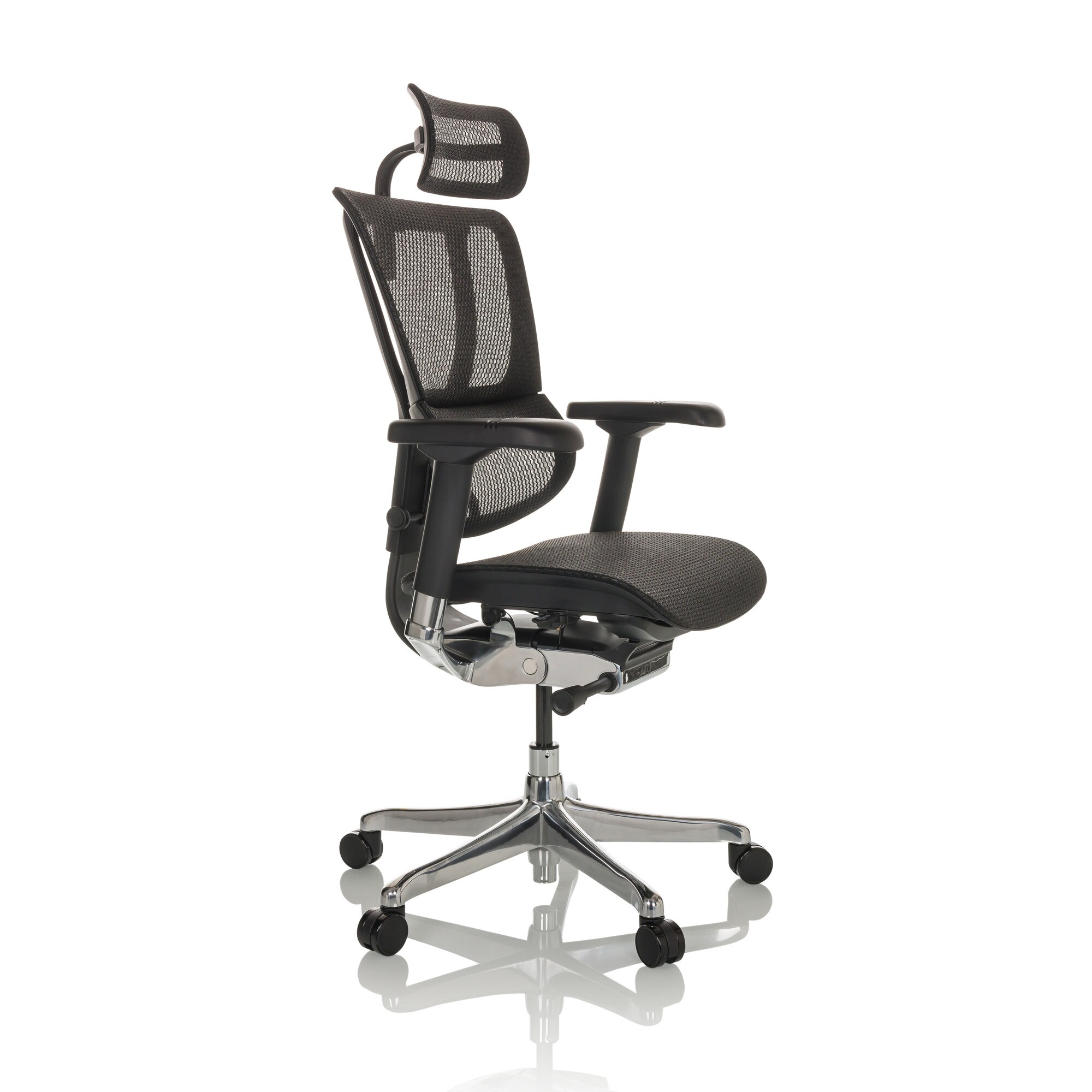 Luxus Chefsessel ERGOHUMAN SLIM GEN2 Netzstoff mit Armlehnen (höhenverstellbar) hjh OFFICE