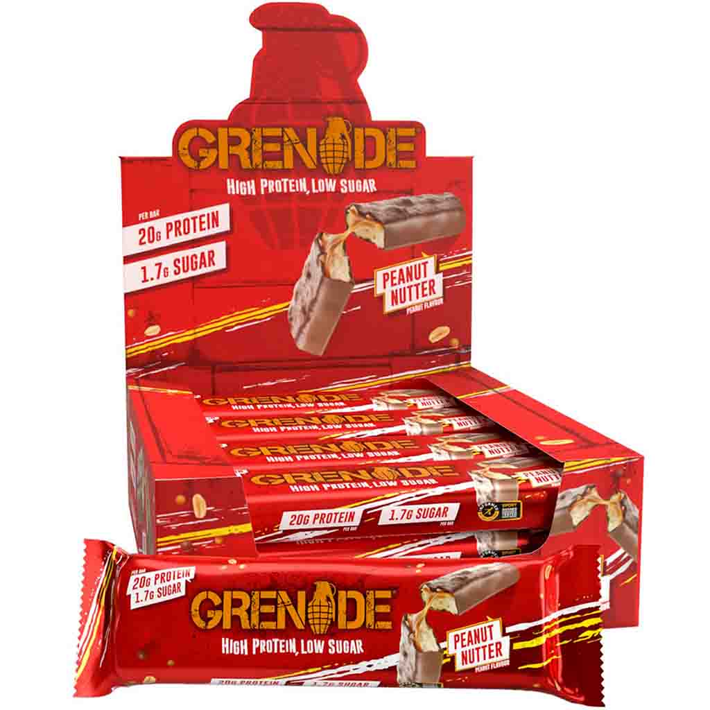 Grenade Proteinreicher Riegel Peanut Nutter 12x60g=720g MHD:30.8.25