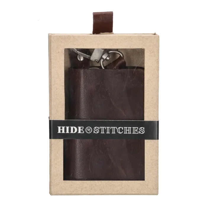 Hide & Stitches Yosemite Sleuteletui Donkerbruin