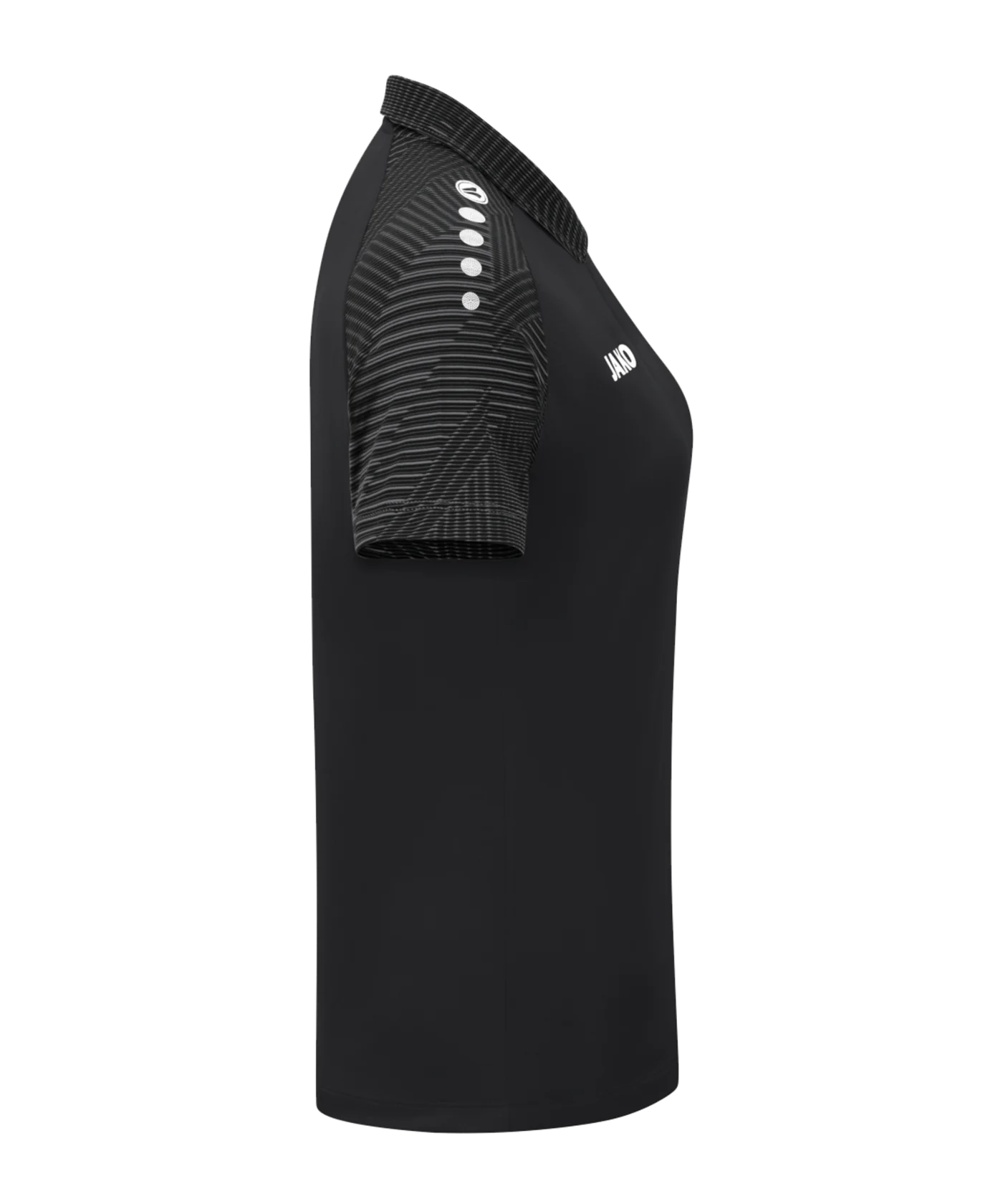 JAKO Performance Polo Damen Schwarz Grau F804