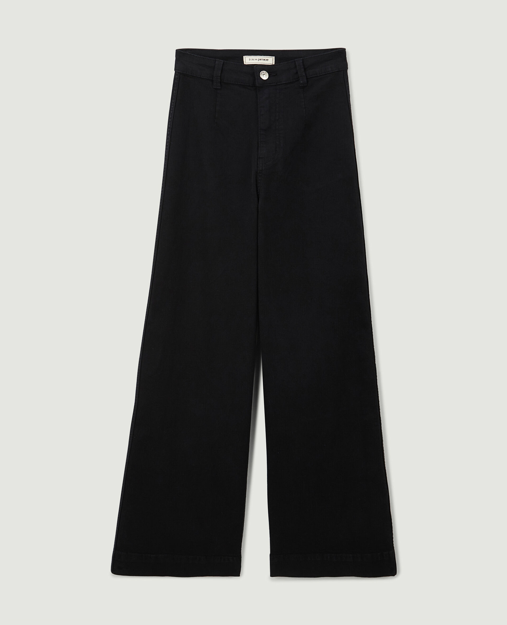 Jean wide taille haute - Noir