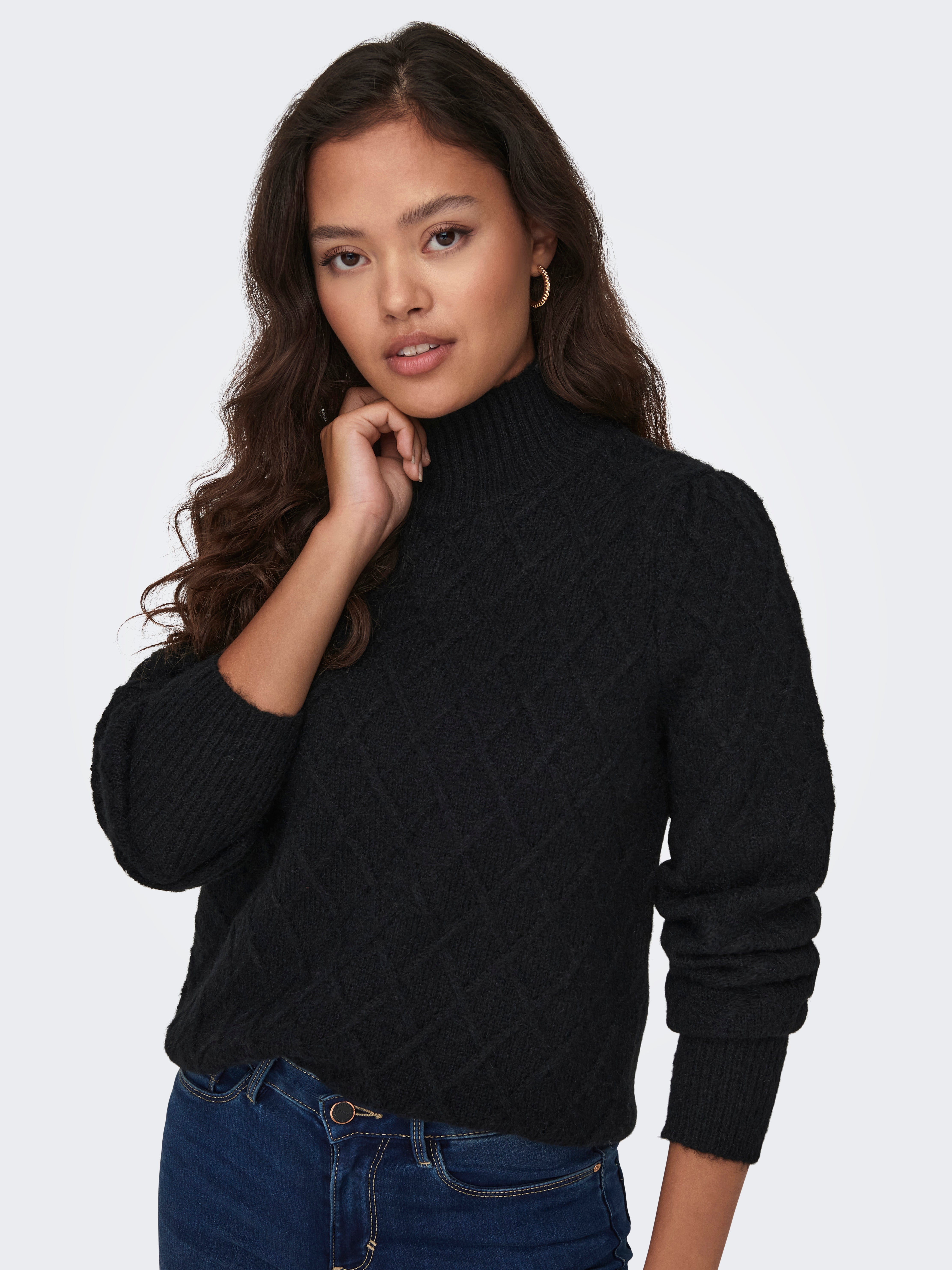 JDYSIGRID Strickpullover Black
