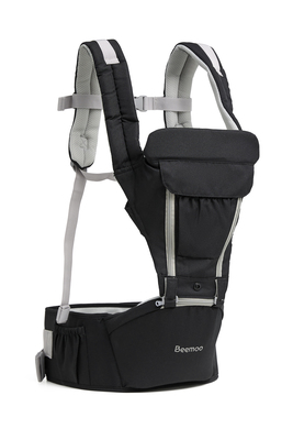 Beemoo CARE Carry Comfort 4-in-1 Bæresele & Hoftebærer, Black