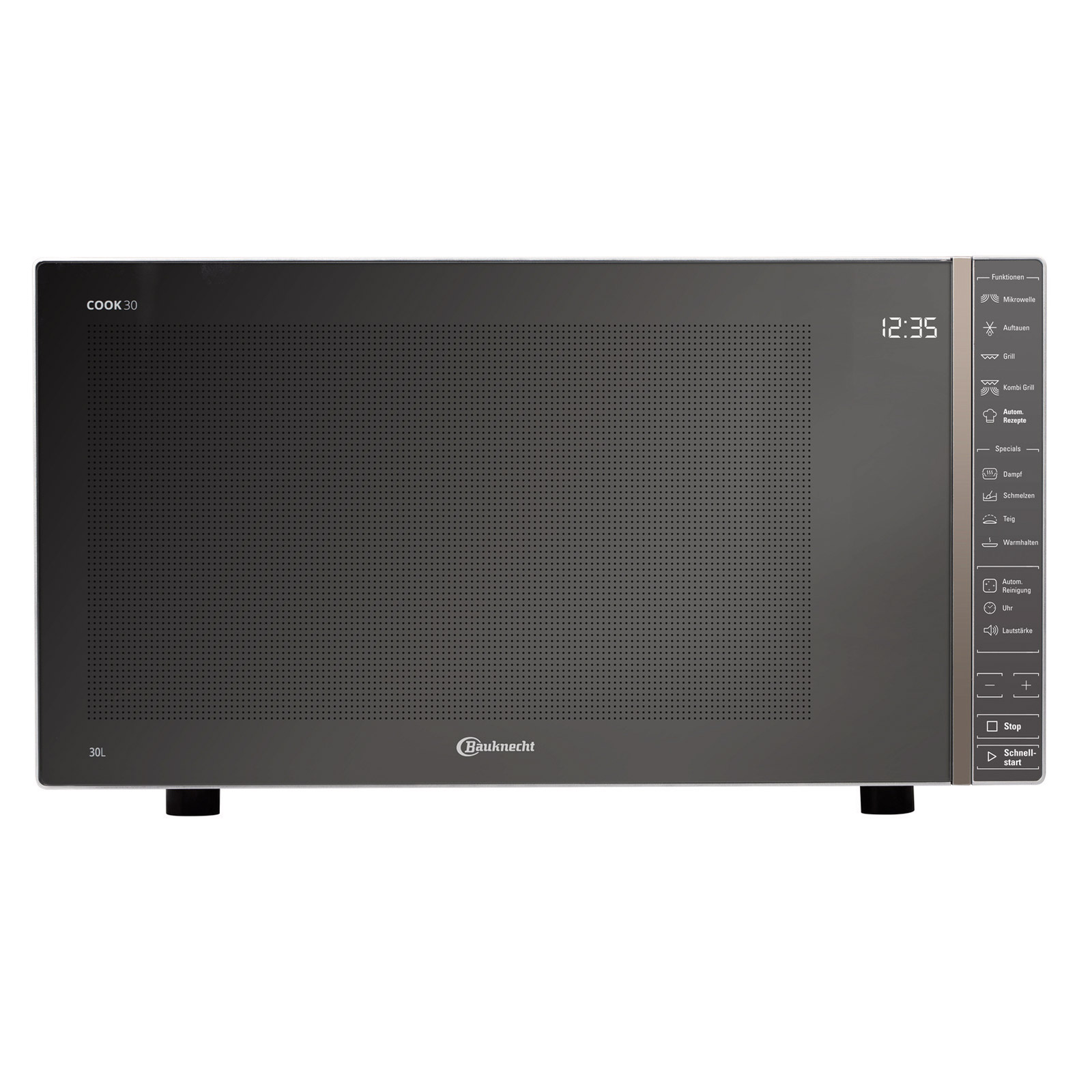 BAUKNECHT Grill-Mikrowelle MW 304 M - grau - 1050 Watt