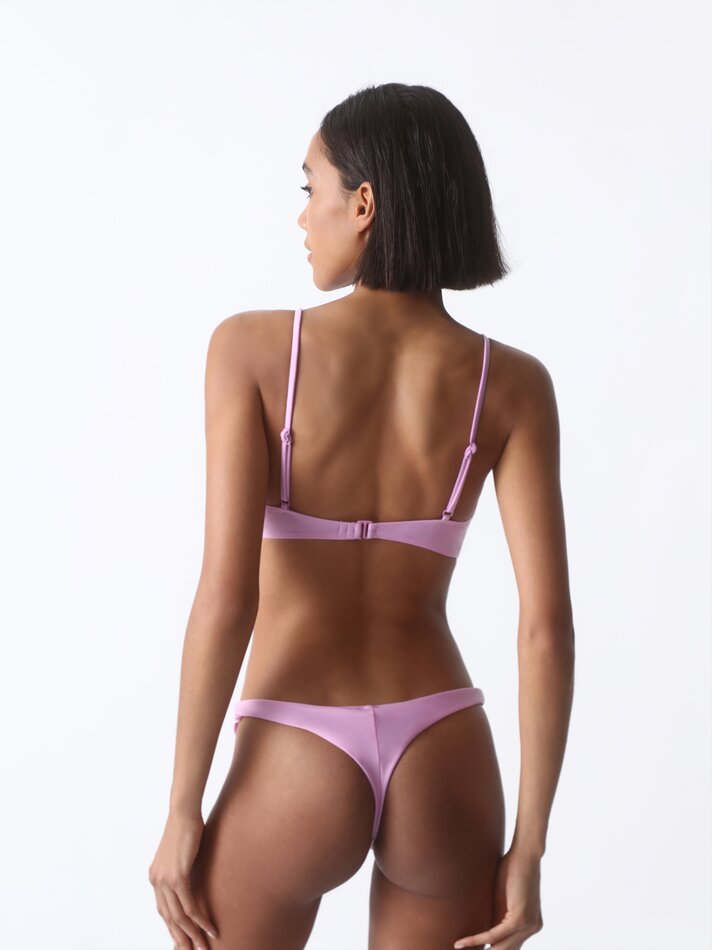 Top de biquíni triangular - Malva