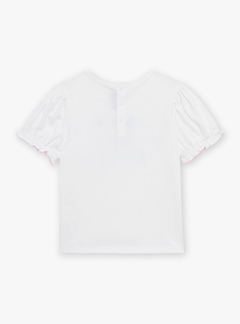 T-shirt écru à manches courtes