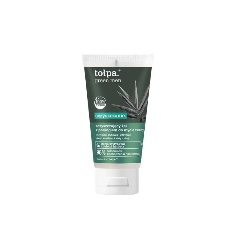 Tołpa Green Men -reiniging. reinigingsgel met peeling voor het wassen van het gezicht 150 ml