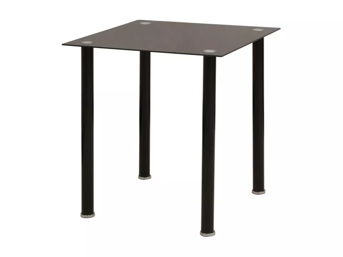 Ensemble de table et chaise de salle à manger 3 pièces noir