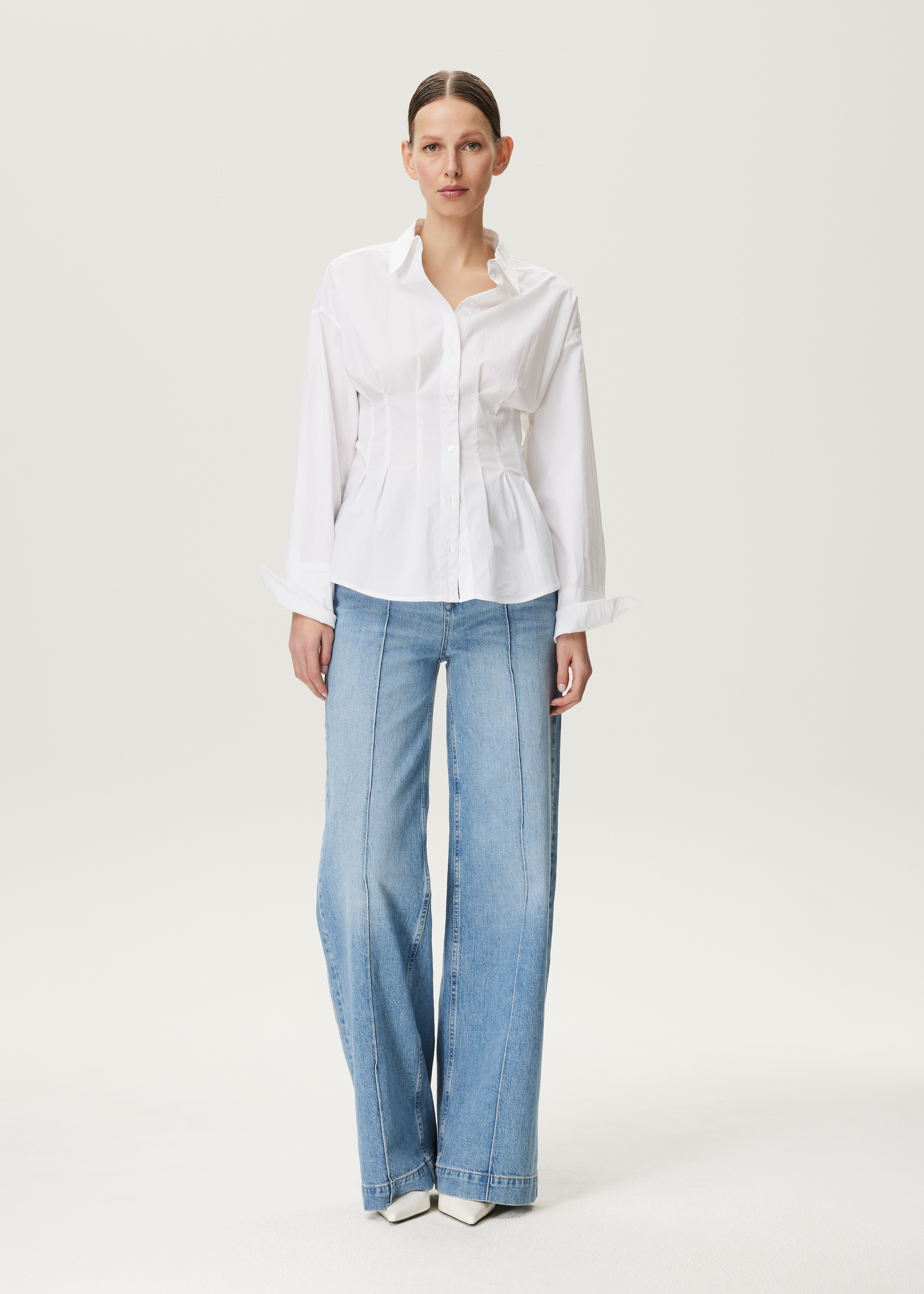 Getailleerd overhemdblouse
