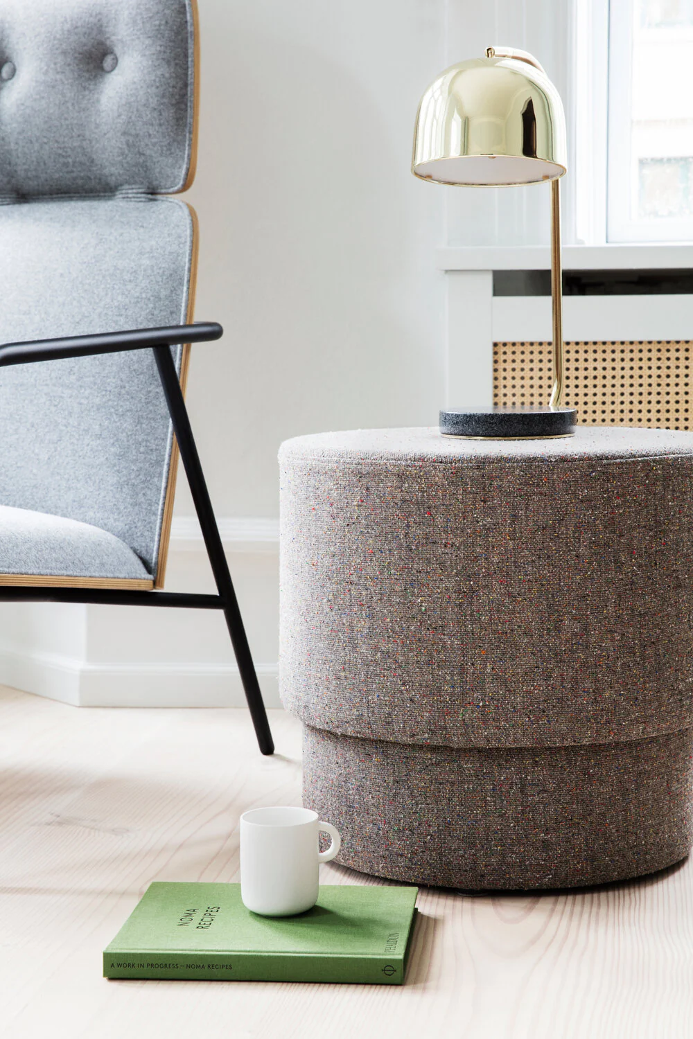 Normann Copenhagen  Silo puf, lille, Earth Confetti/Bolgheri 7 - 46x50 cm