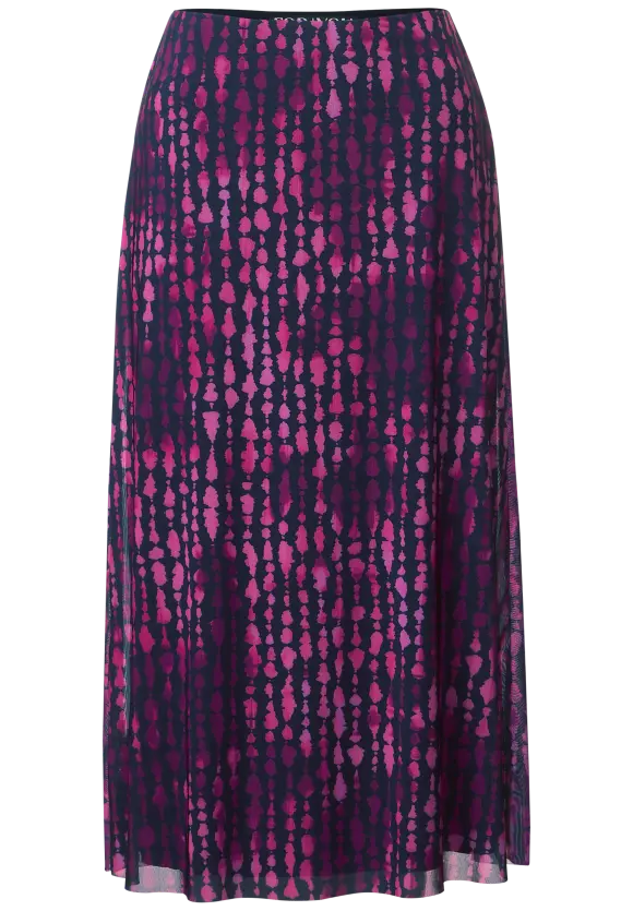 Mesh Midirock - bright cozy pink