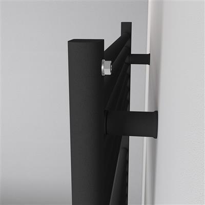 Eastbrook Biava multirail handdoekradiator 60x70cm 438W zwart mat