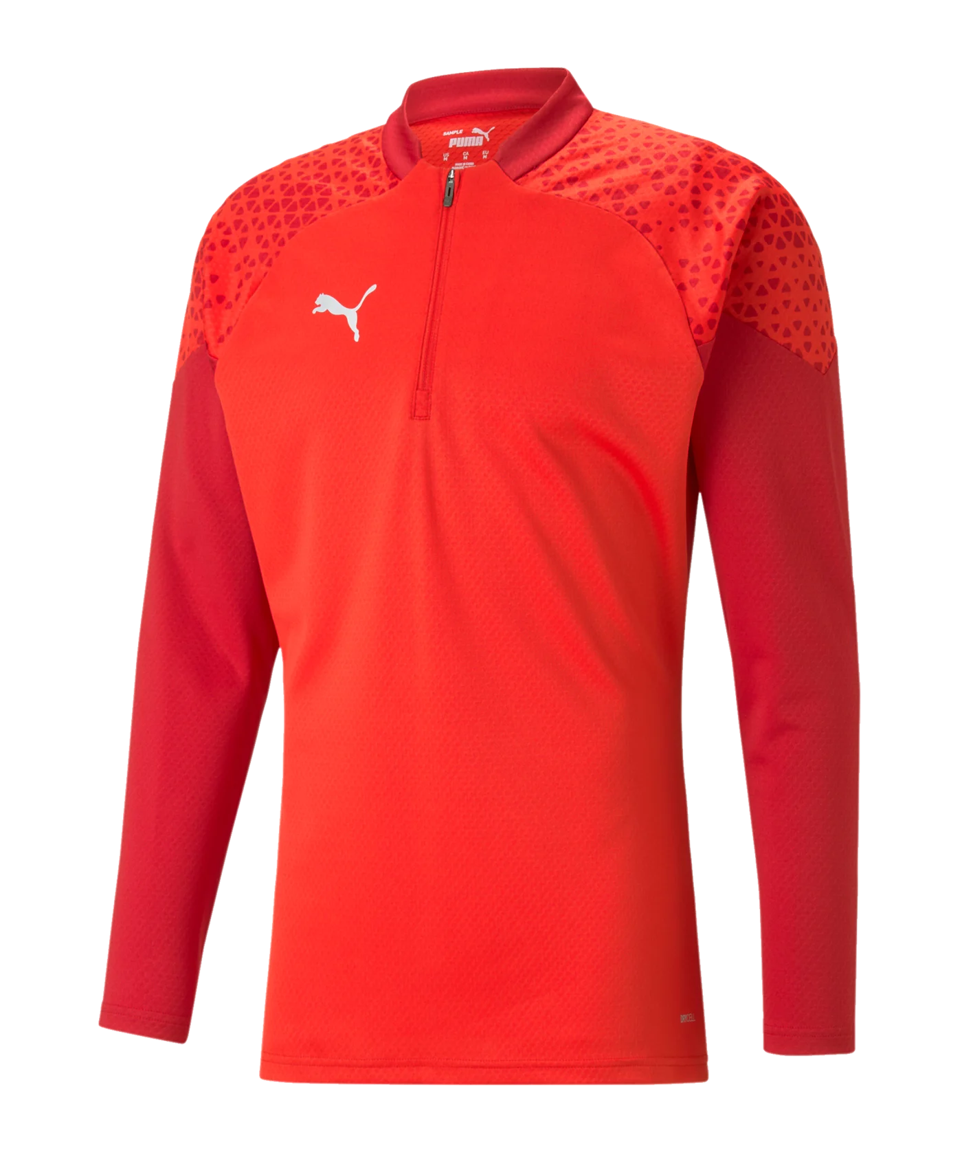 PUMA teamCUP HalfZip Sweatshirt Rot F01