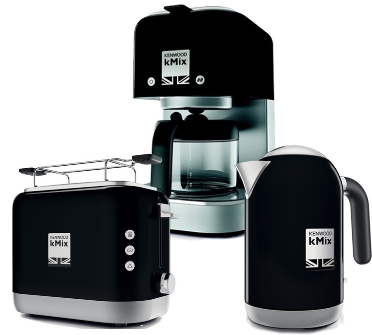 Pack Petit Déjeuner (cafetière filtre - bouilloire - grille pain) Gamme kMix Noir - Kenwood