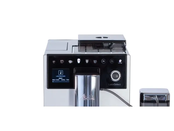 Melitta F63/0-201, Espressomaskine, 1,8 L, Kaffebønner, Indbygget kværn, 1400 W, Sølv