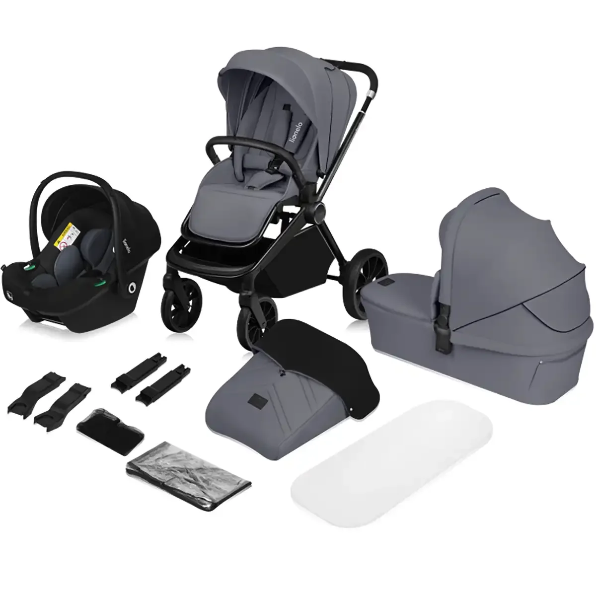 BrandLine Group Sp. zo.o Lionelo Kombikinderwagen Mika Plus 3-in-1
