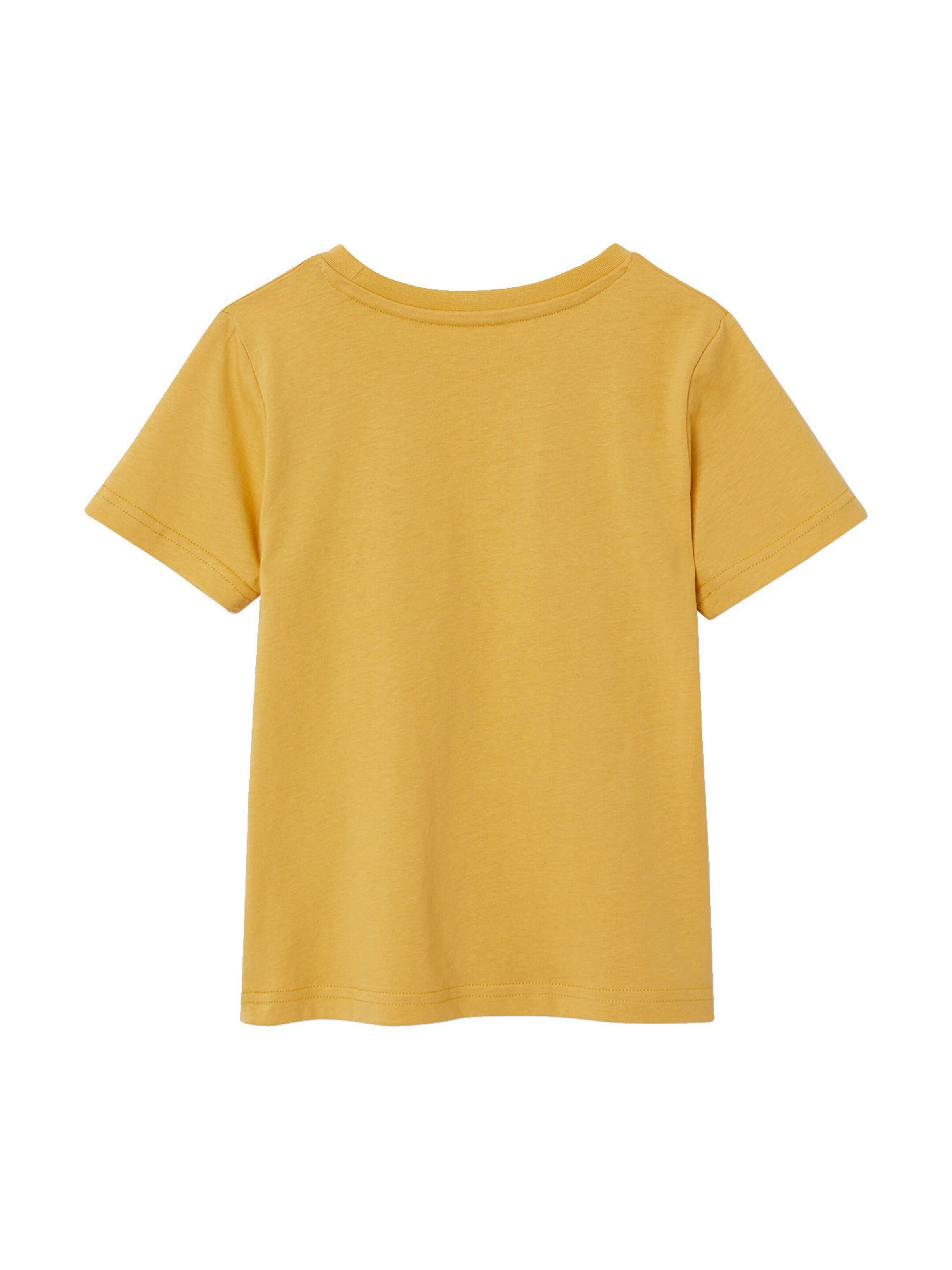 Vertbaudet Jungen T-Shirt BASIC mit Print vorn ocker