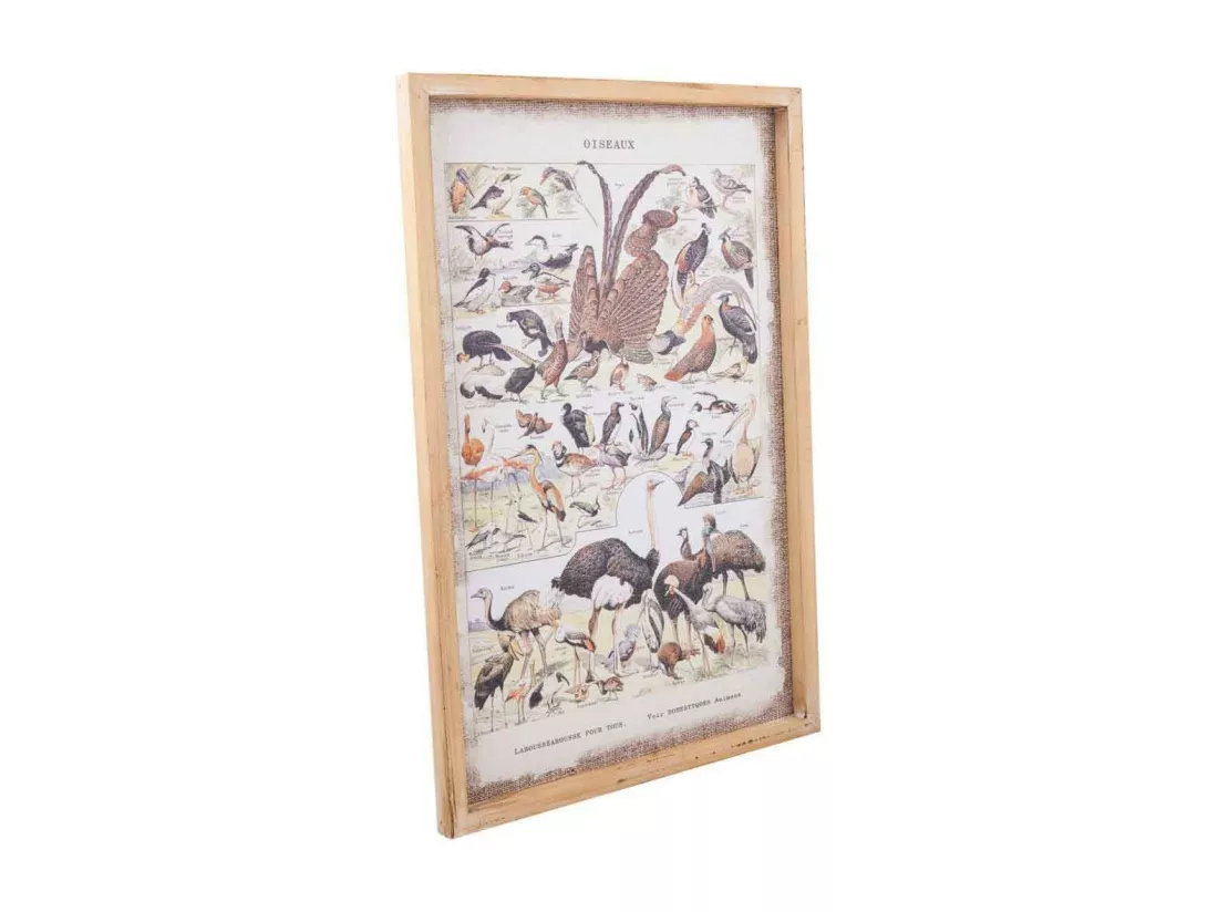 Tableau toile imprimée avec cadre en bois 40x60x2h