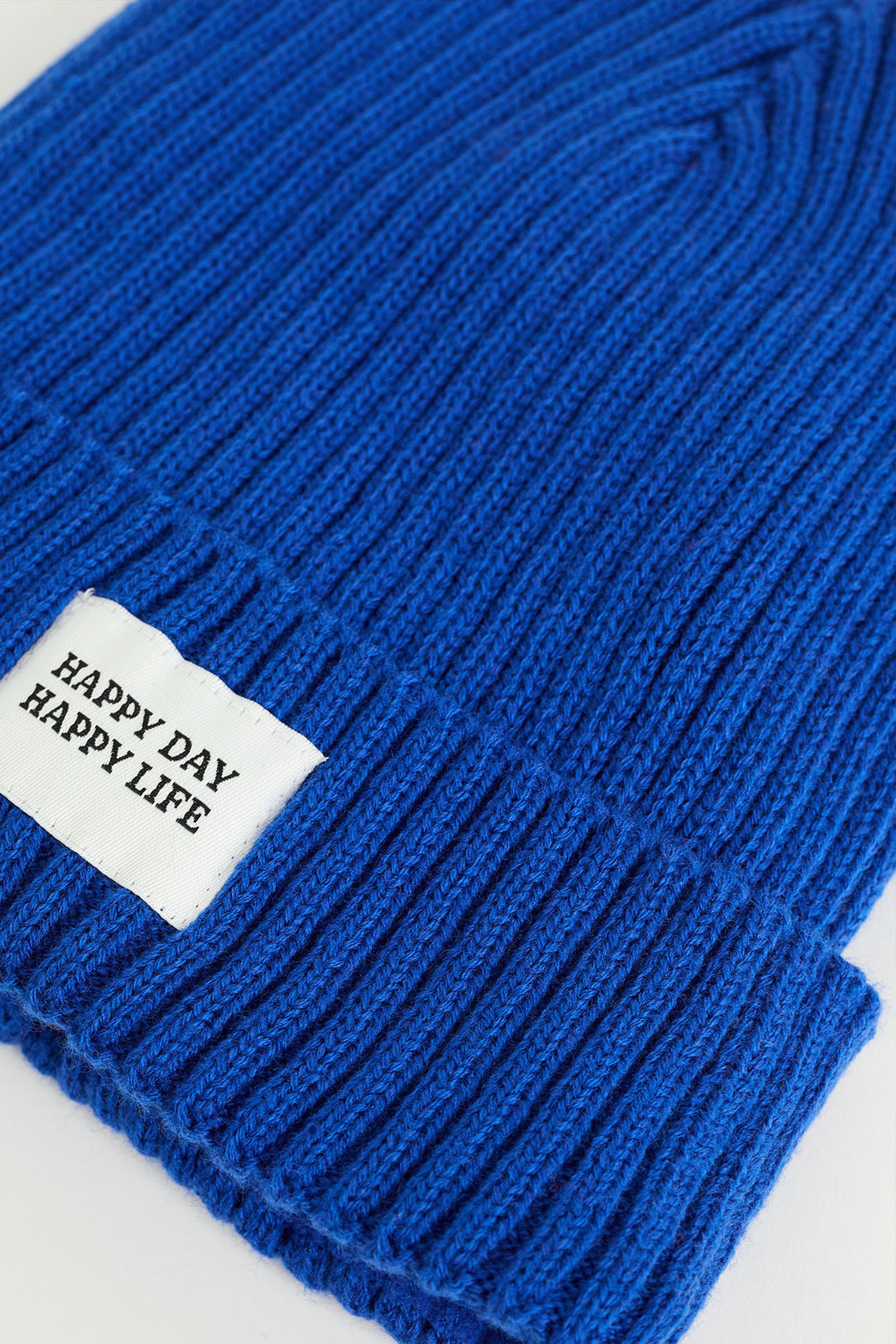 Meisjes gebreide beanie WE Fashion Kobaltblauw