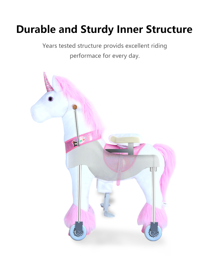 Licorne rose à monter grand modèle pour 4 à 9 ans