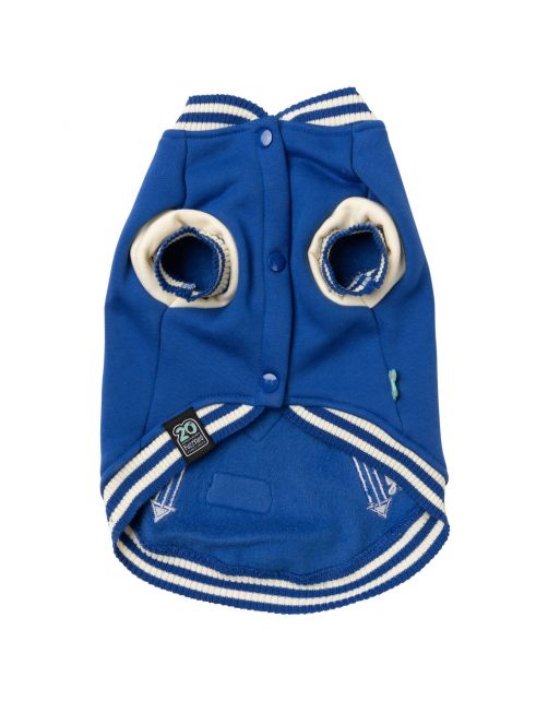 Fuzzyard The Letterman Jacket Blauw - Hondenkleding