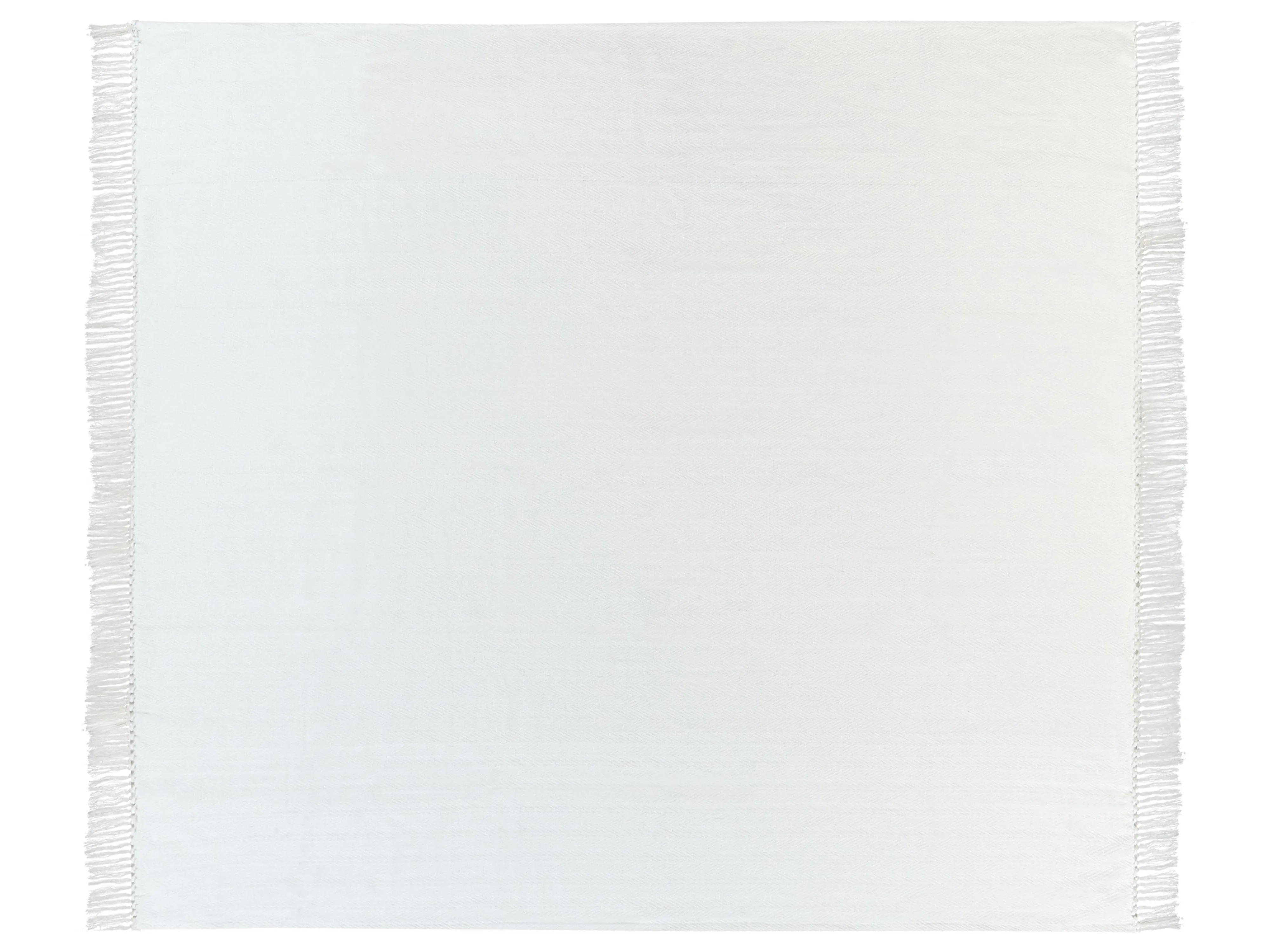 Plaid AMPARA Katoen 220 x 240 cm Gebroken wit