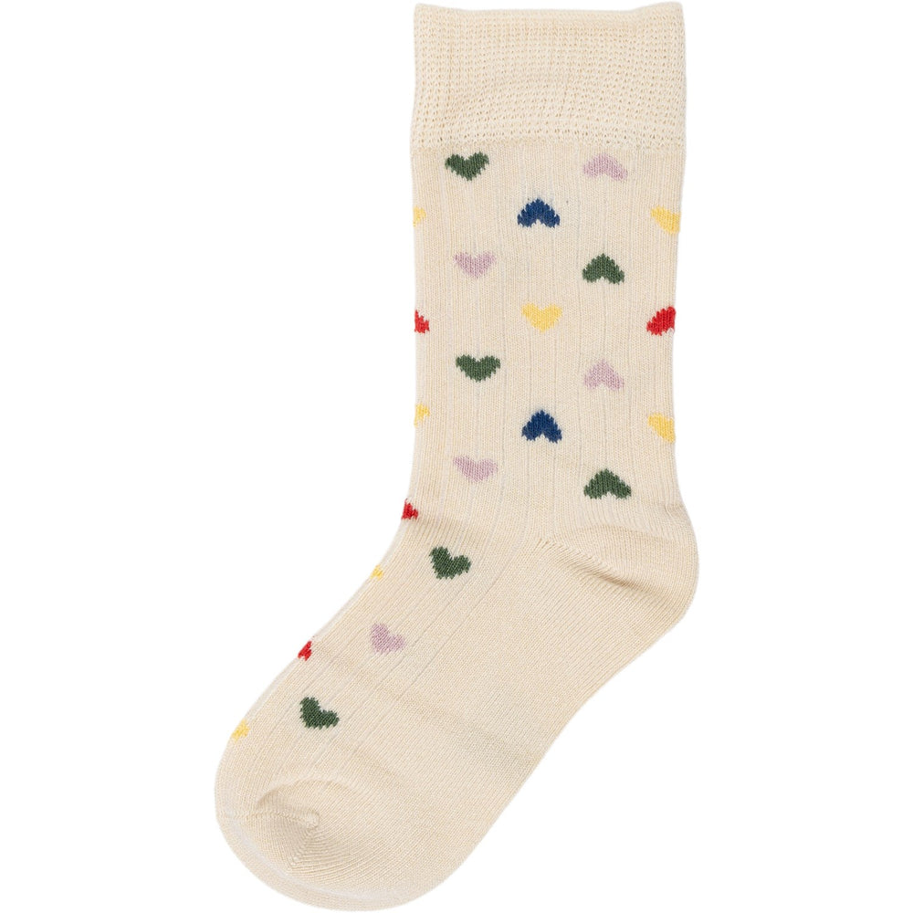 Køb minipop® Off White Heart Bambus Heart Strømper