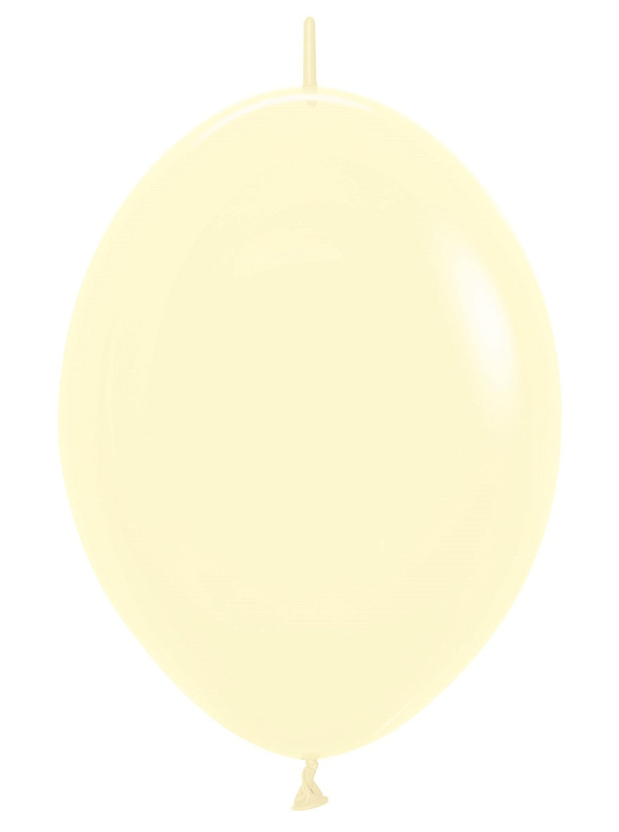 Ballonnen Pastel Matte Yellow 30cm 50st