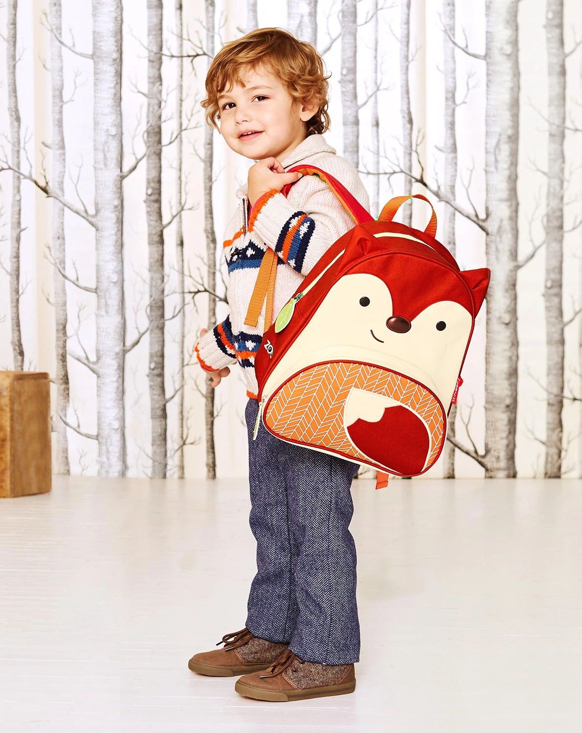 Rucksack ZOO - FUCHS (30x28x13) in rot