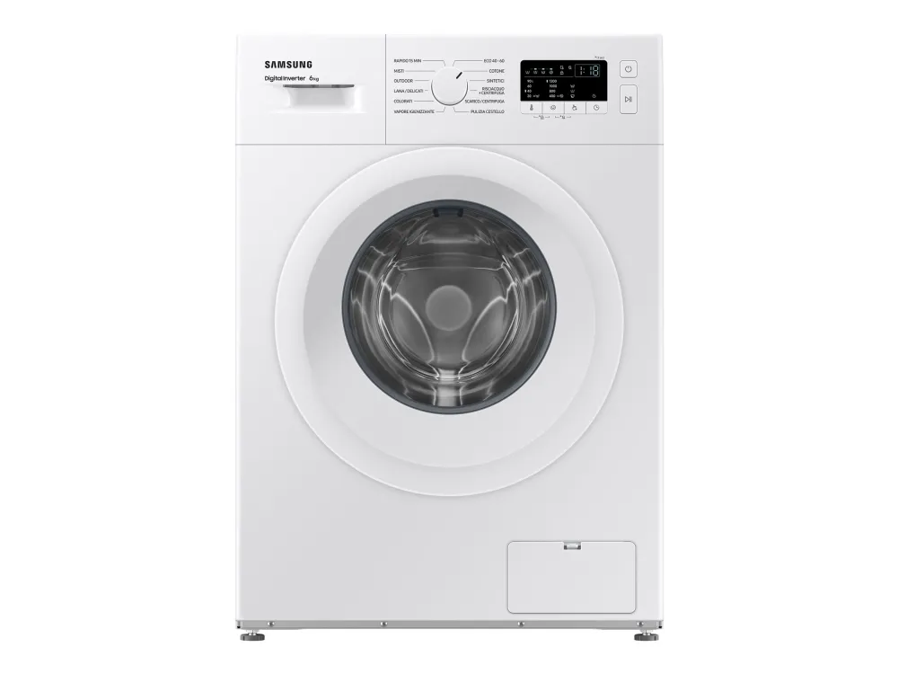 Samsung WW60A3120WE - Vaskemaskine - bredde: 59.5 cm - dybde: 44 cm - højde: 85 cm - frontbetjening - 6 kg - 1200 rpm - hvid