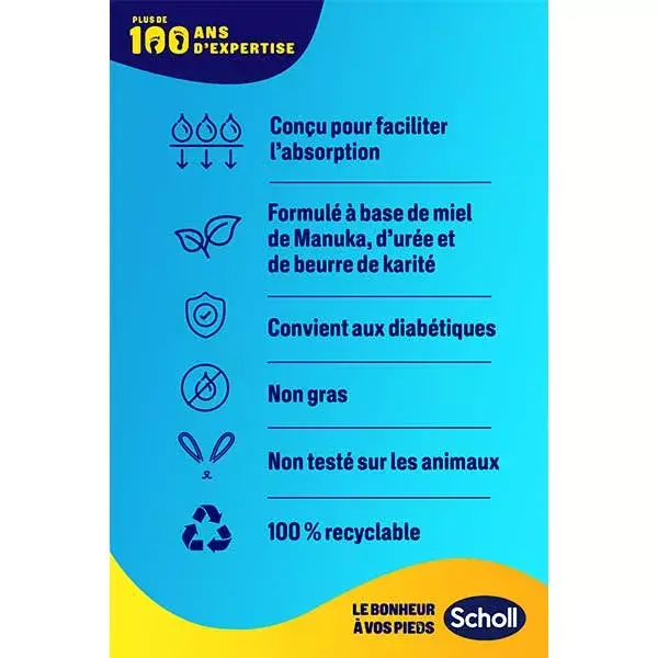 Máscara Nutritiva para os Pés Scholl com Mel de Manuka - 1 par