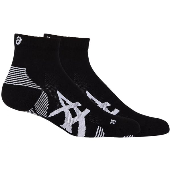 Chaussette running ASICS 2PPK CUSHION RUN QUARTER SOCK PERFORMANCE PERFORMANCE BLACK
