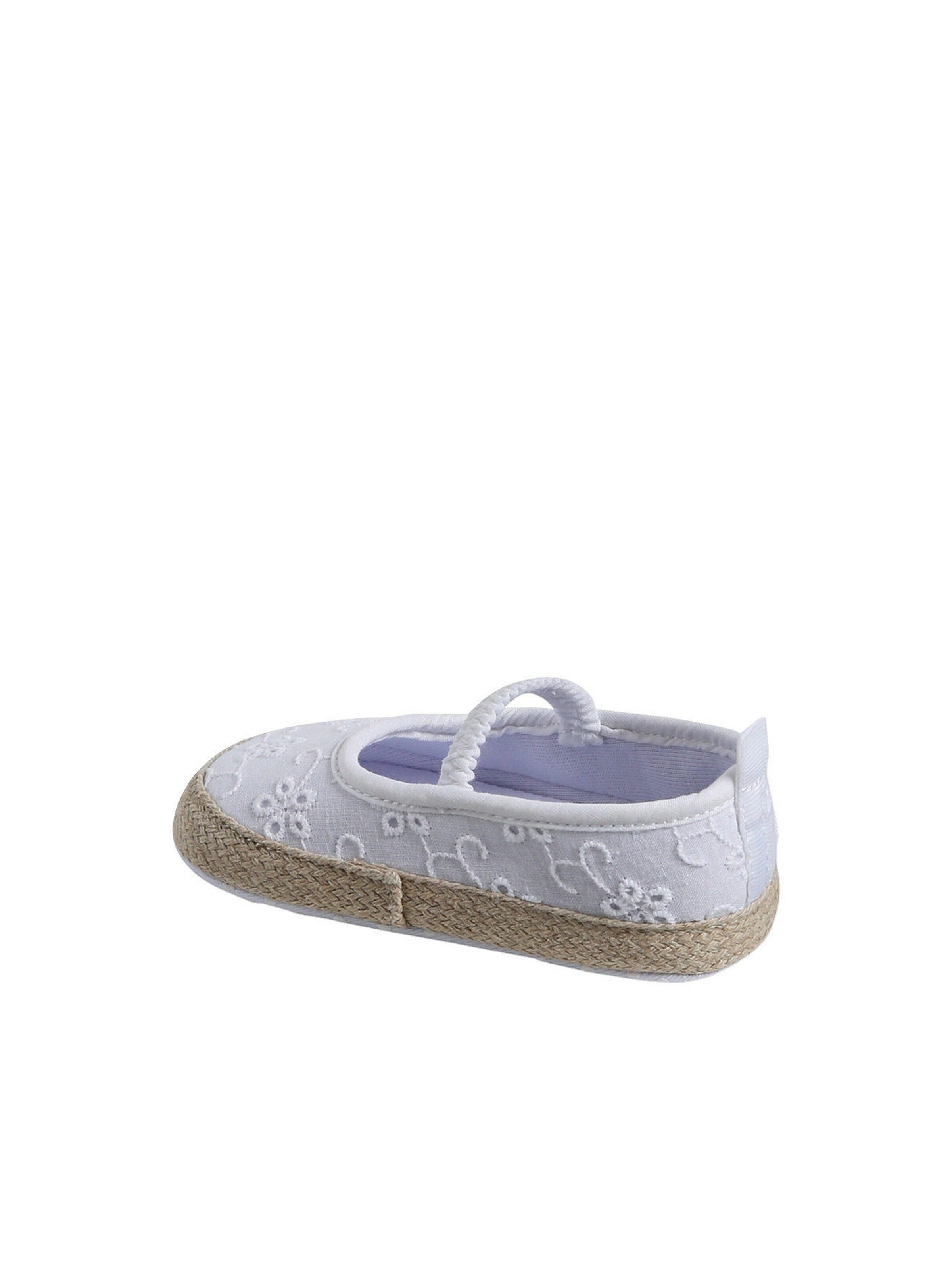 Vertbaudet Baby Schuhe mit Lochmuster & Gummizug weiß