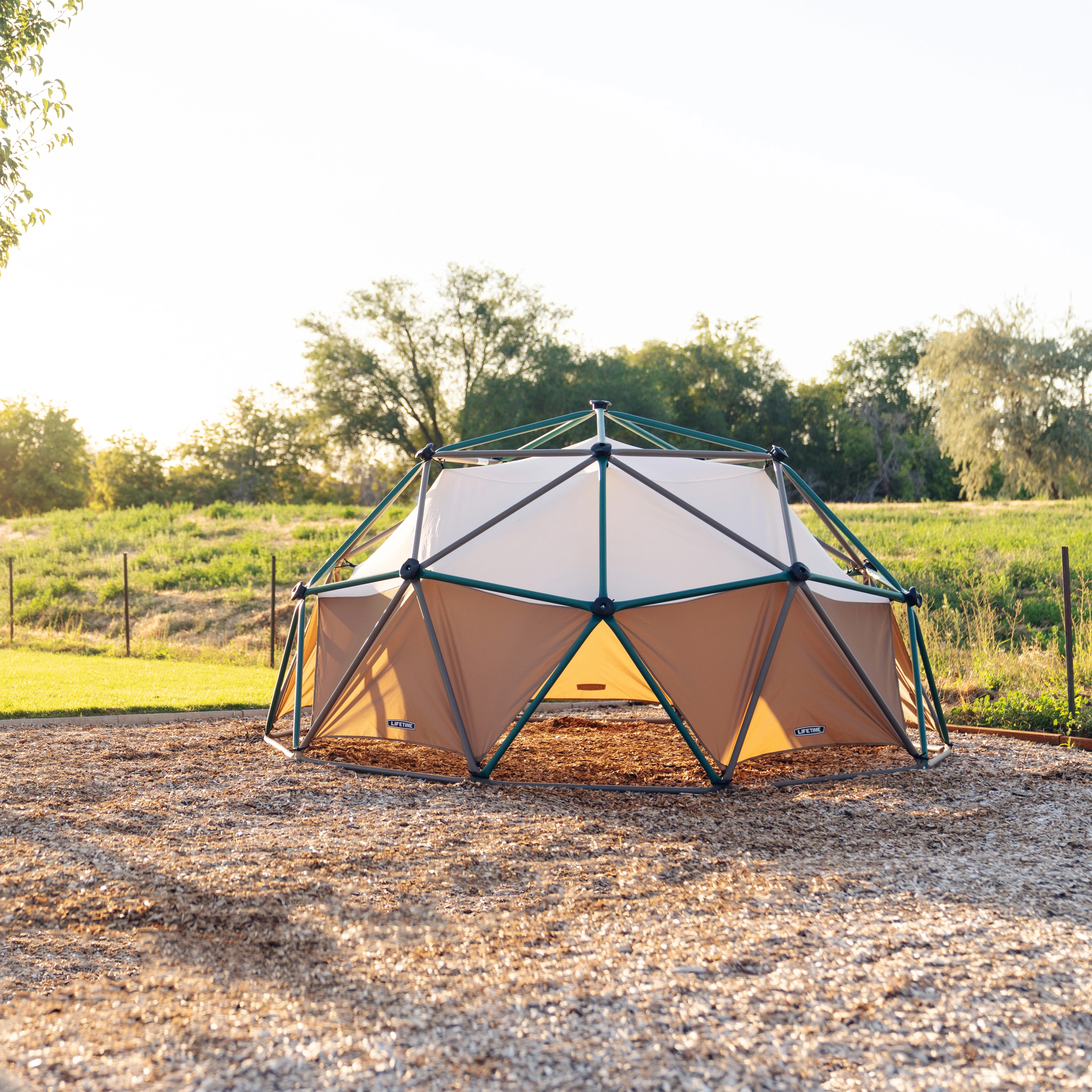 Klettergerüst GEODOME Metall (Größe: 305x152cm)