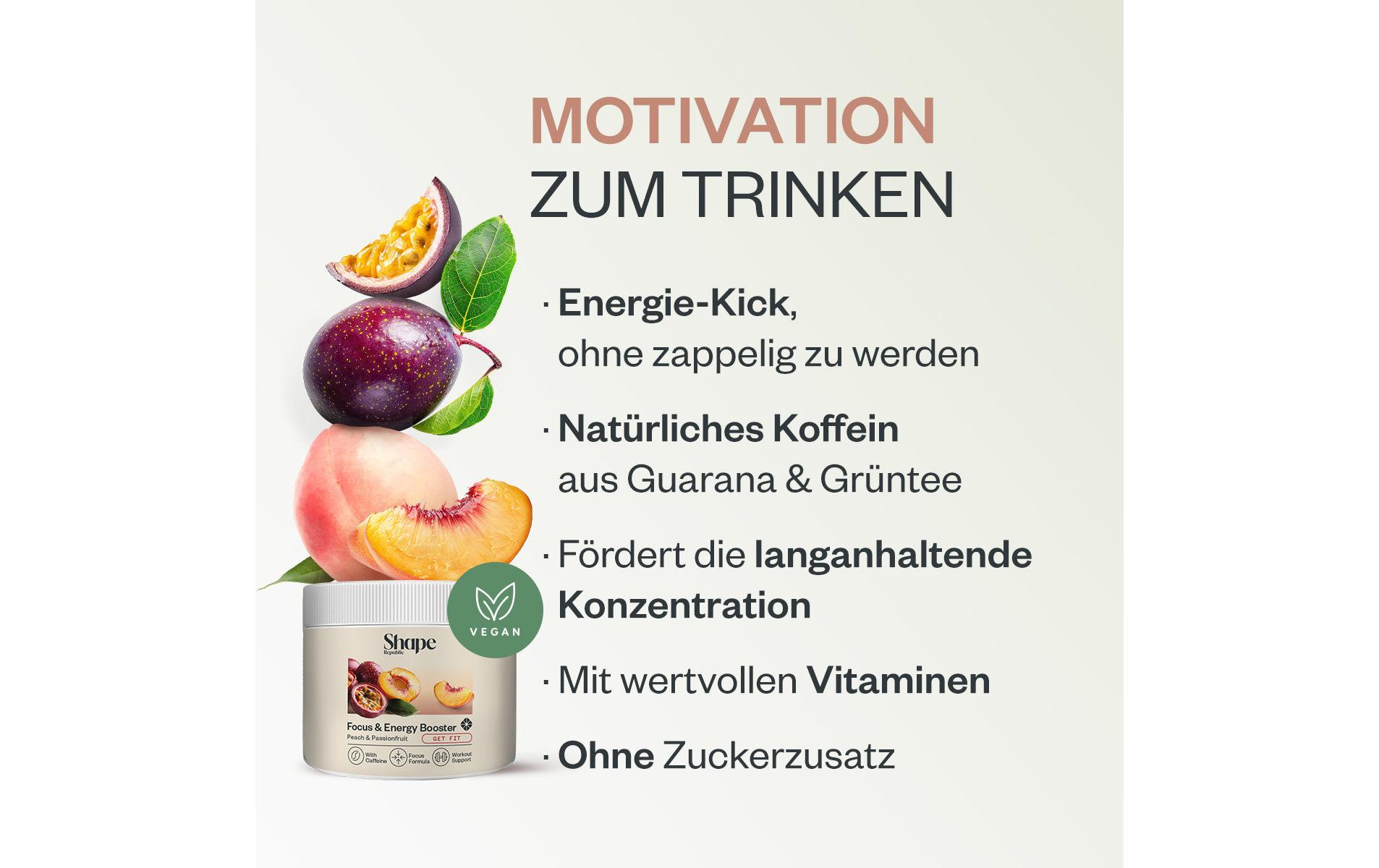 Pre Workout Booster Pfirsich-Maracuja 240 gPre Workout Booster