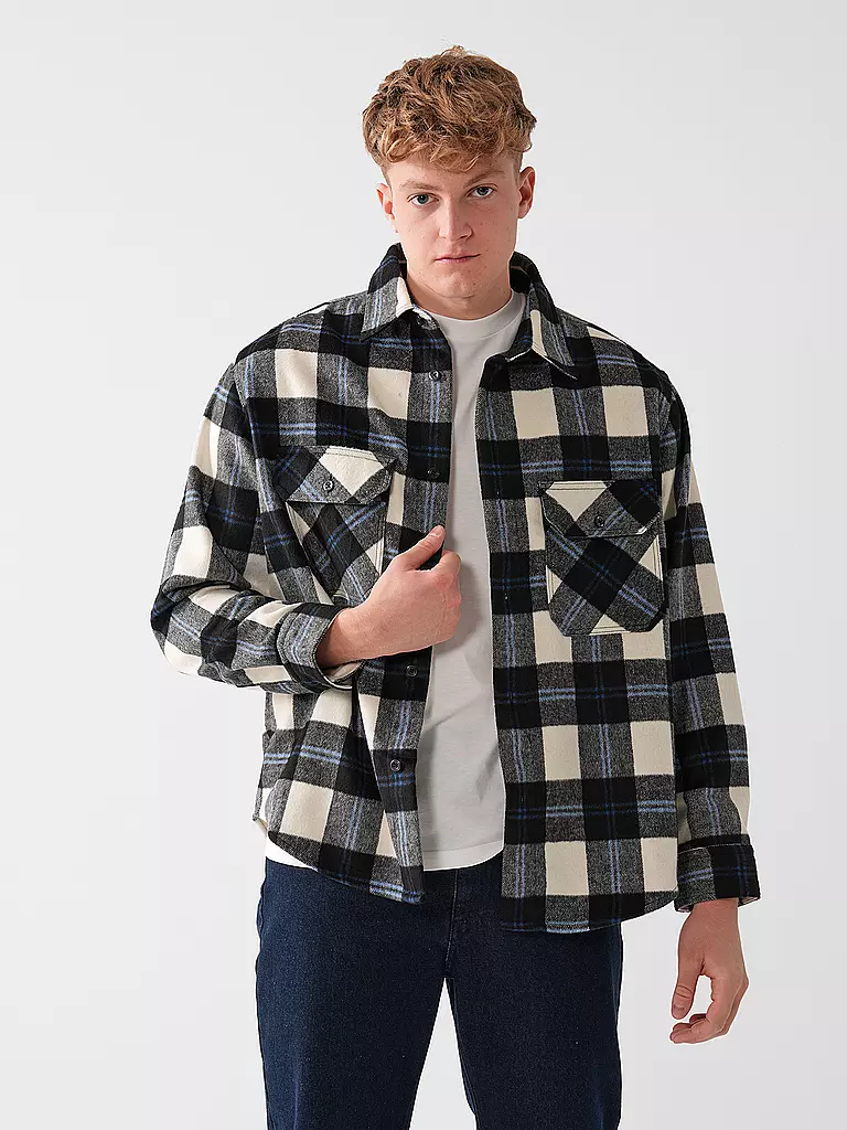 HUGO Overshirt EBOLT  schwarz
