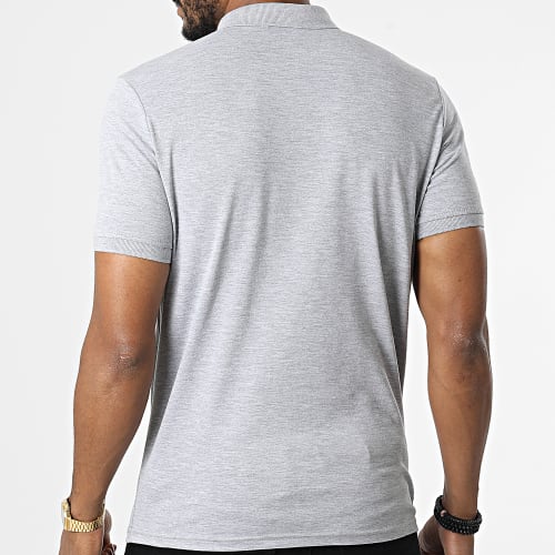 Polo Manches Courtes PL001 Gris Chiné
