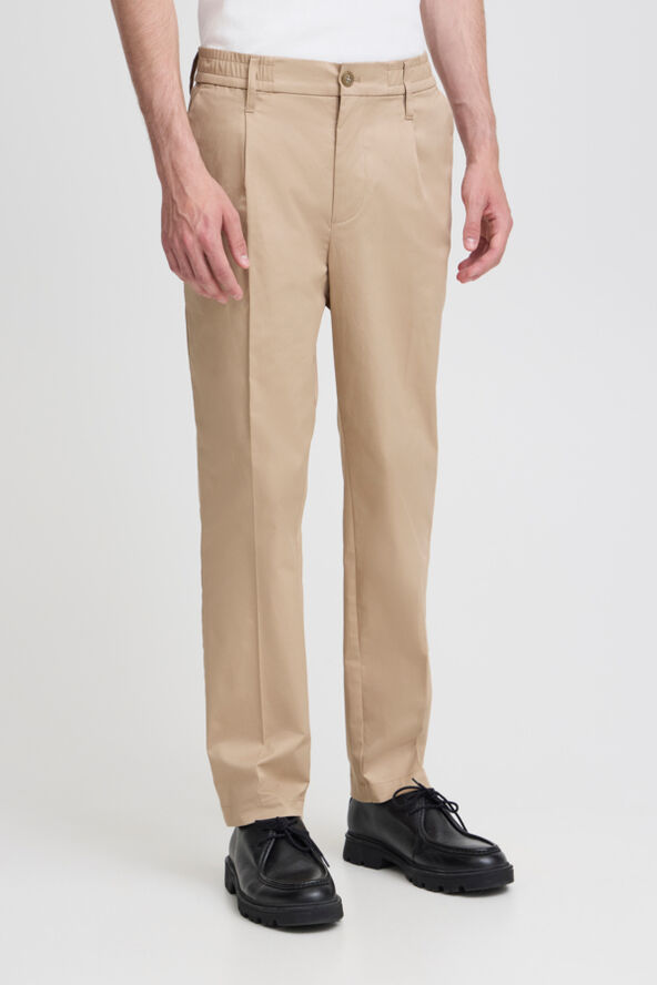 Casual Friday CFMARC performance pants with pleat Silver mink