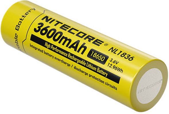 Nitecore - NL1836 - Oplaadbare Batterij - 3600mAh - Li-Ion