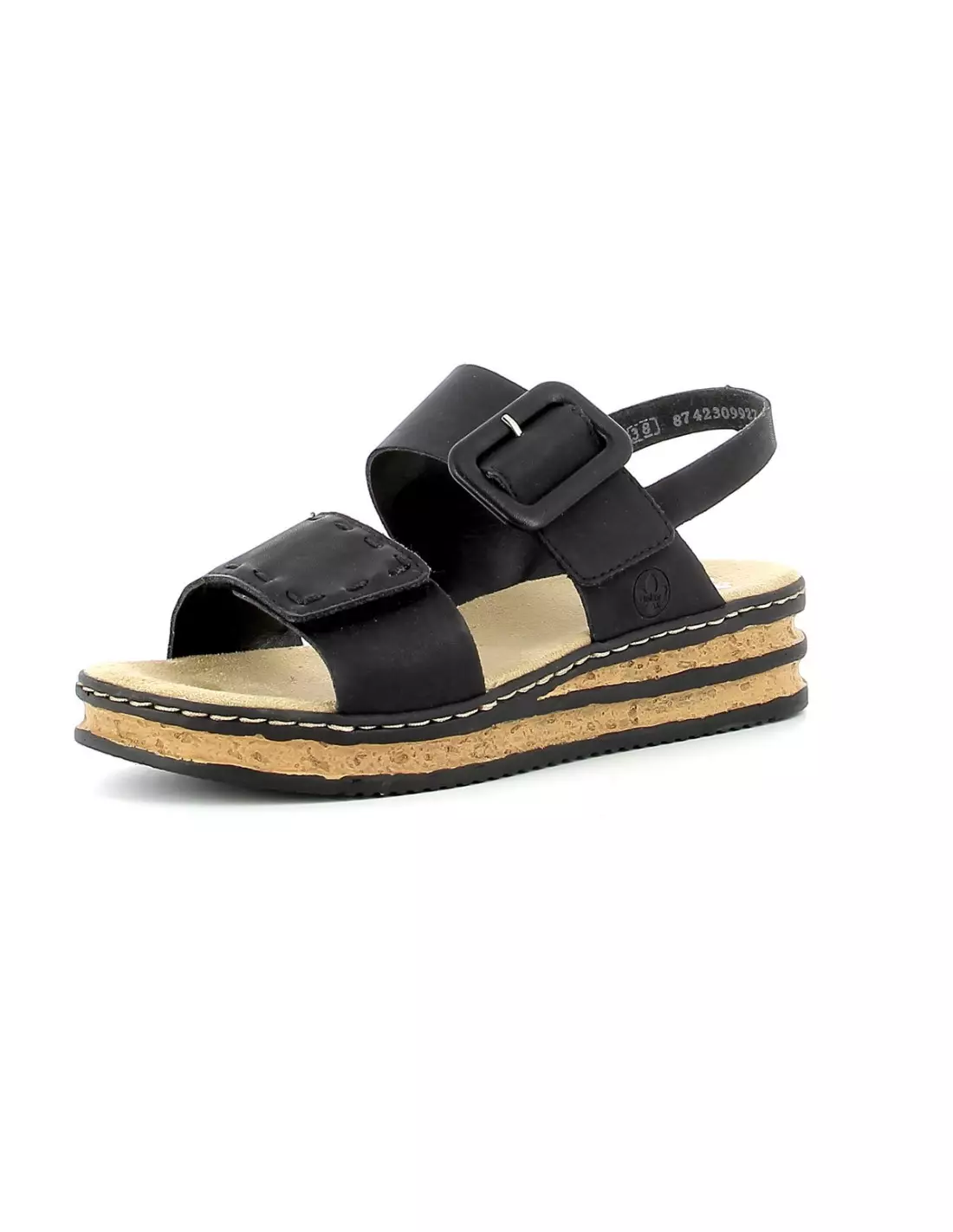 RIEKER 62950-00 - Sandales & nu-pieds Noir