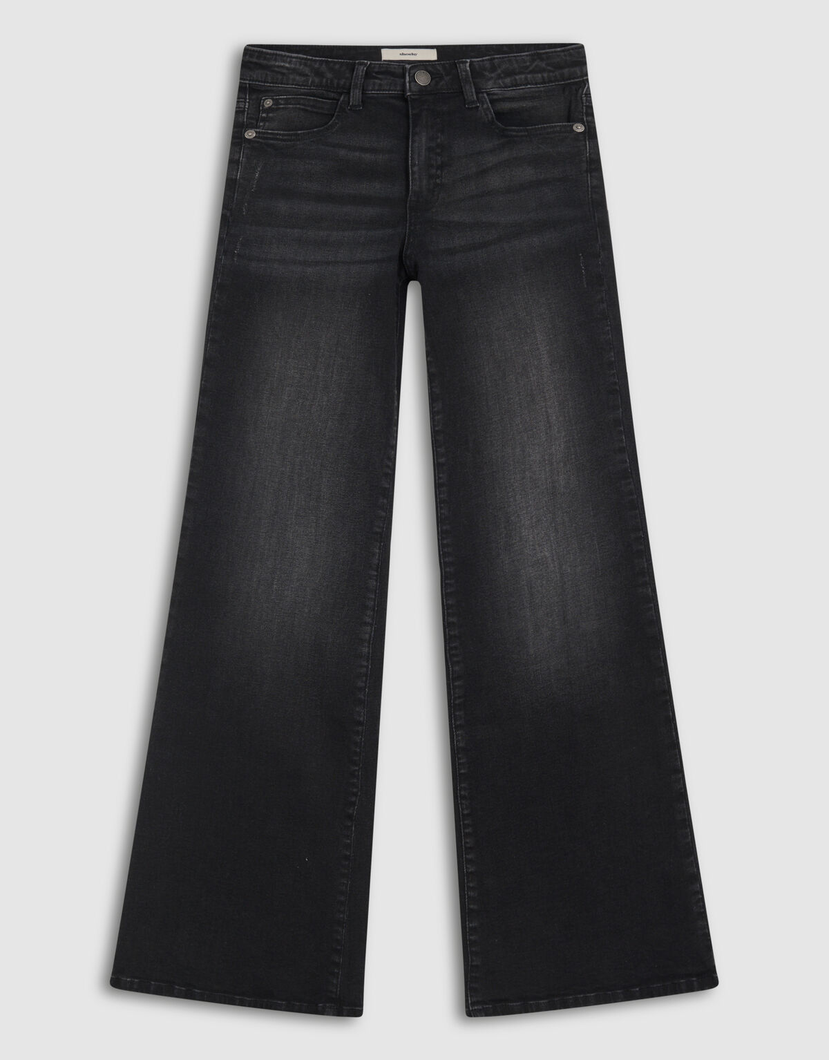 Flared Fit Jeans Zwart