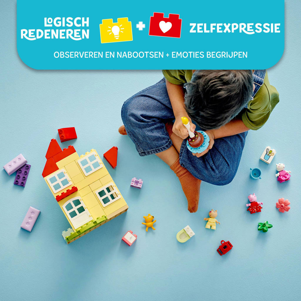 Wauw, heel leuk speelgoed!Peppa Big verjaardagshuis 10433