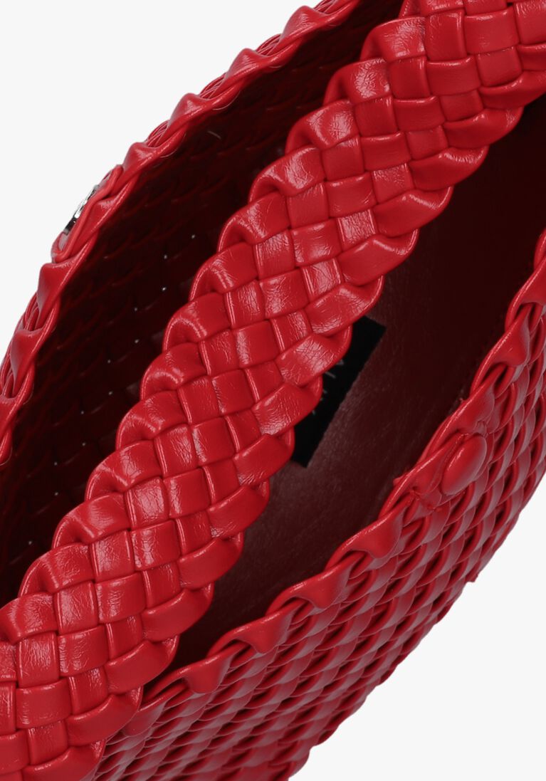 rode alix the label handtas ladies woven lacquar braided bag