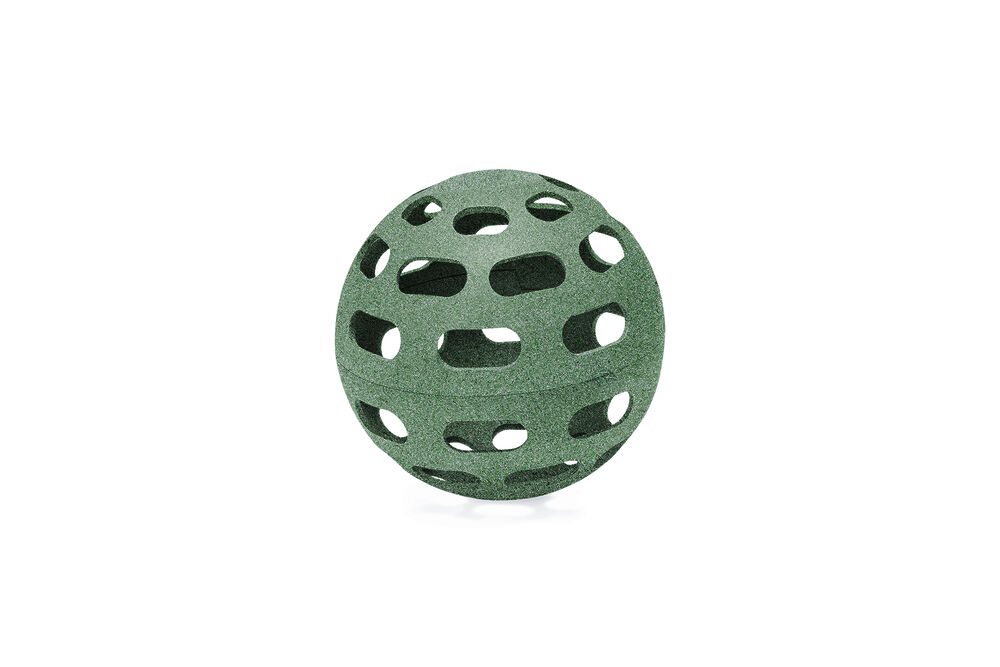 Beeztees Snackbal - Kippenvoerbak - Grijs Groen - 15x15x15 cm